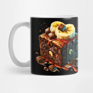 Brownie Banana Kawaii Breakfast Yummy Vintage Salted Sweet Mug